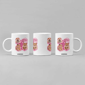 Three Hamsters Retro Graphic Coffee Mug Small Pet Lover Gift Idea TS12 Print Your Wear