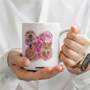 Three Hamsters Retro Graphic Coffee Mug Small Pet Lover Gift Idea TS12 Print Your Wear