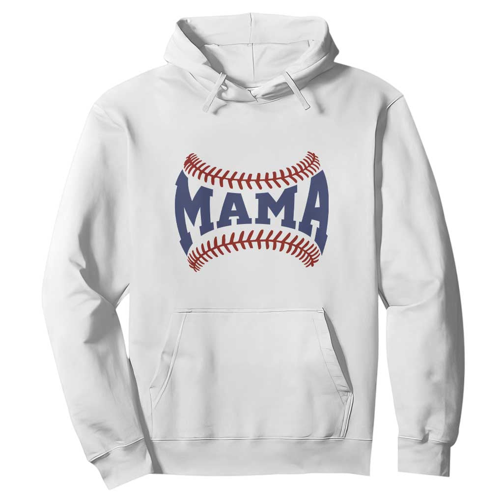 Game Day Baseball Mama Hoodie Proud Mom Gift TS12 White Print Your Wear