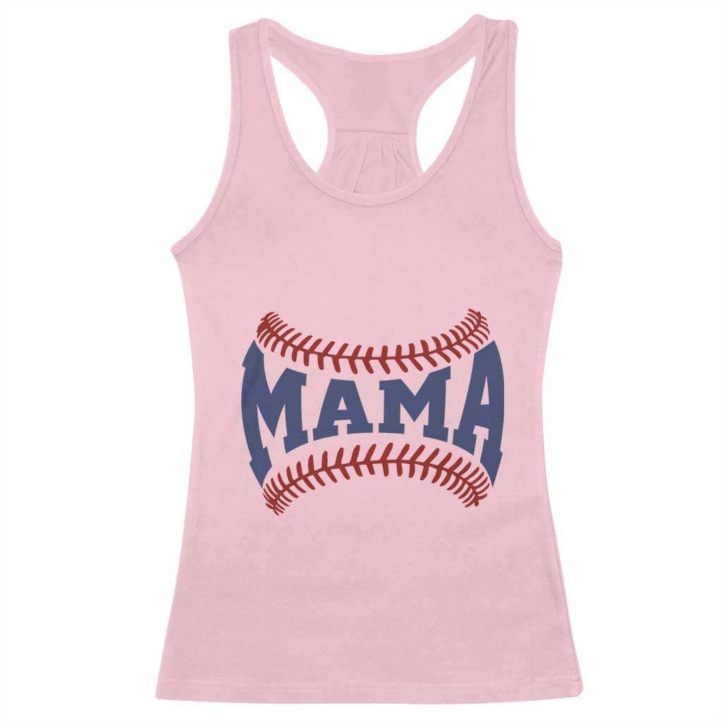 Game Day Baseball Mama Racerback Tank Top Proud Mom Gift TS12 Light Pink Print Your Wear