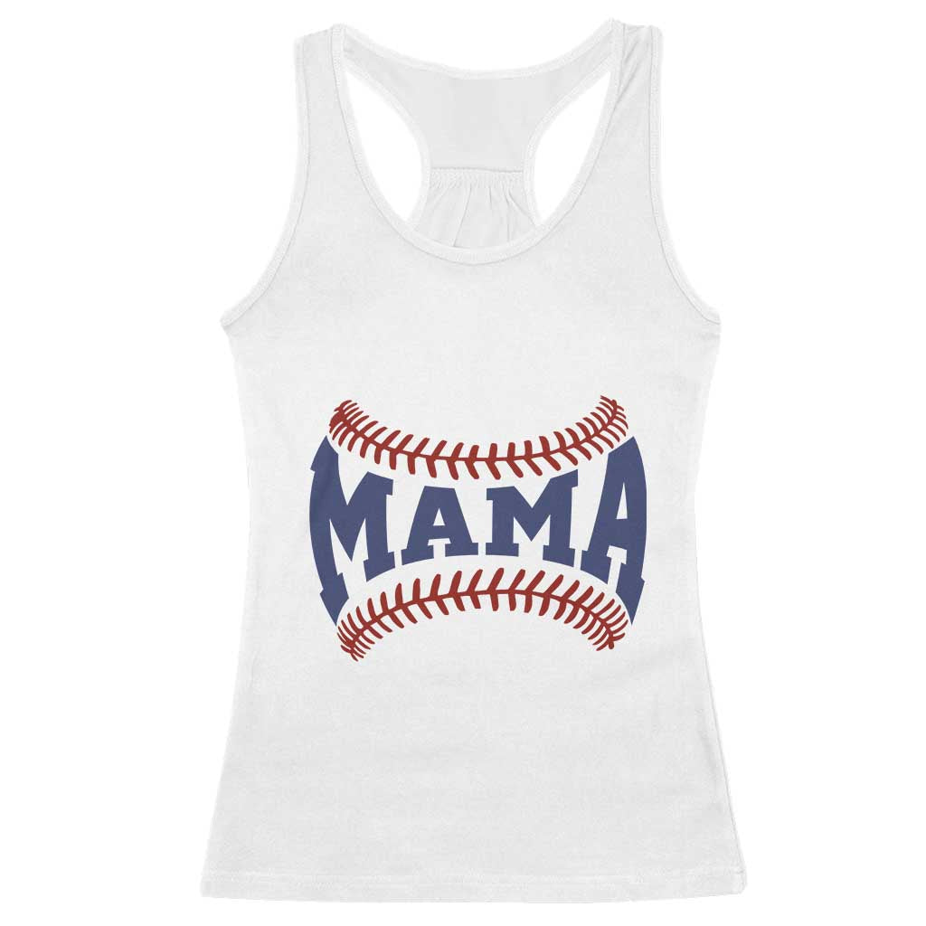 Game Day Baseball Mama Racerback Tank Top Proud Mom Gift TS12 White Print Your Wear