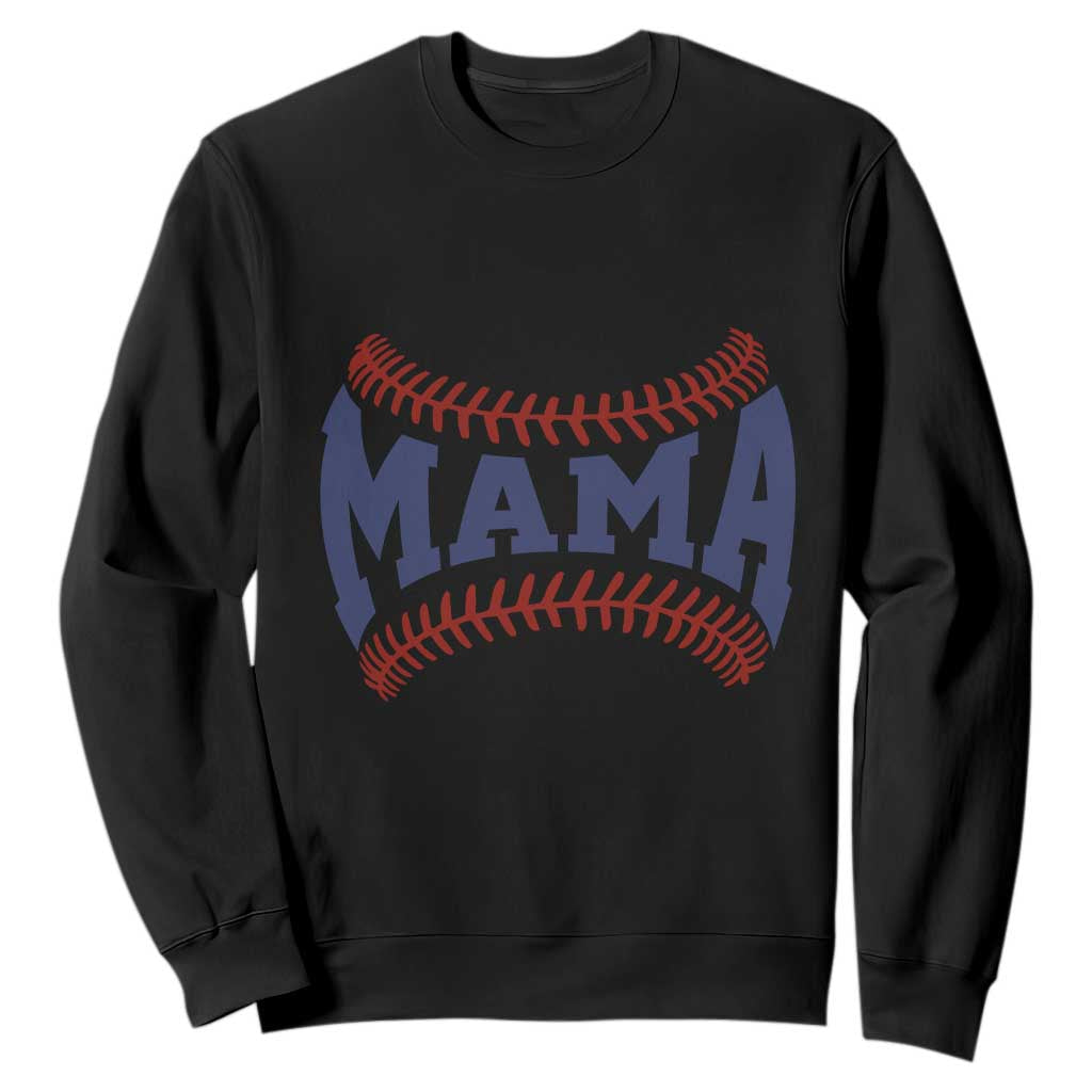Game Day Baseball Mama Sweatshirt Proud Mom Gift TS12 Black Print Your Wear