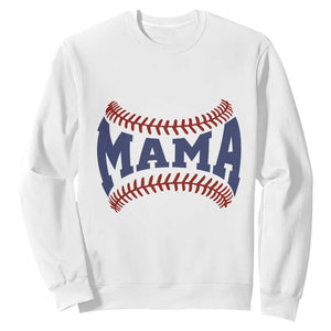 Game Day Baseball Mama Sweatshirt Proud Mom Gift TS12 White Print Your Wear