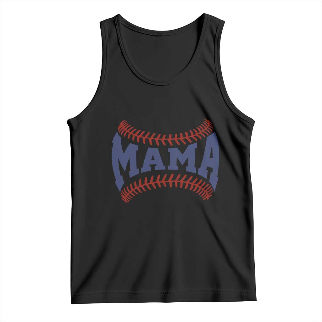 Game Day Baseball Mama Tank Top Proud Mom Gift TS12 Black Print Your Wear