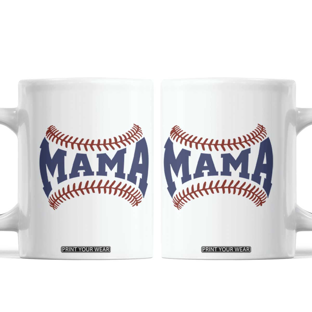 Game Day Baseball Mama Coffee Mug Proud Mom Gift TS12 White Print Your Wear