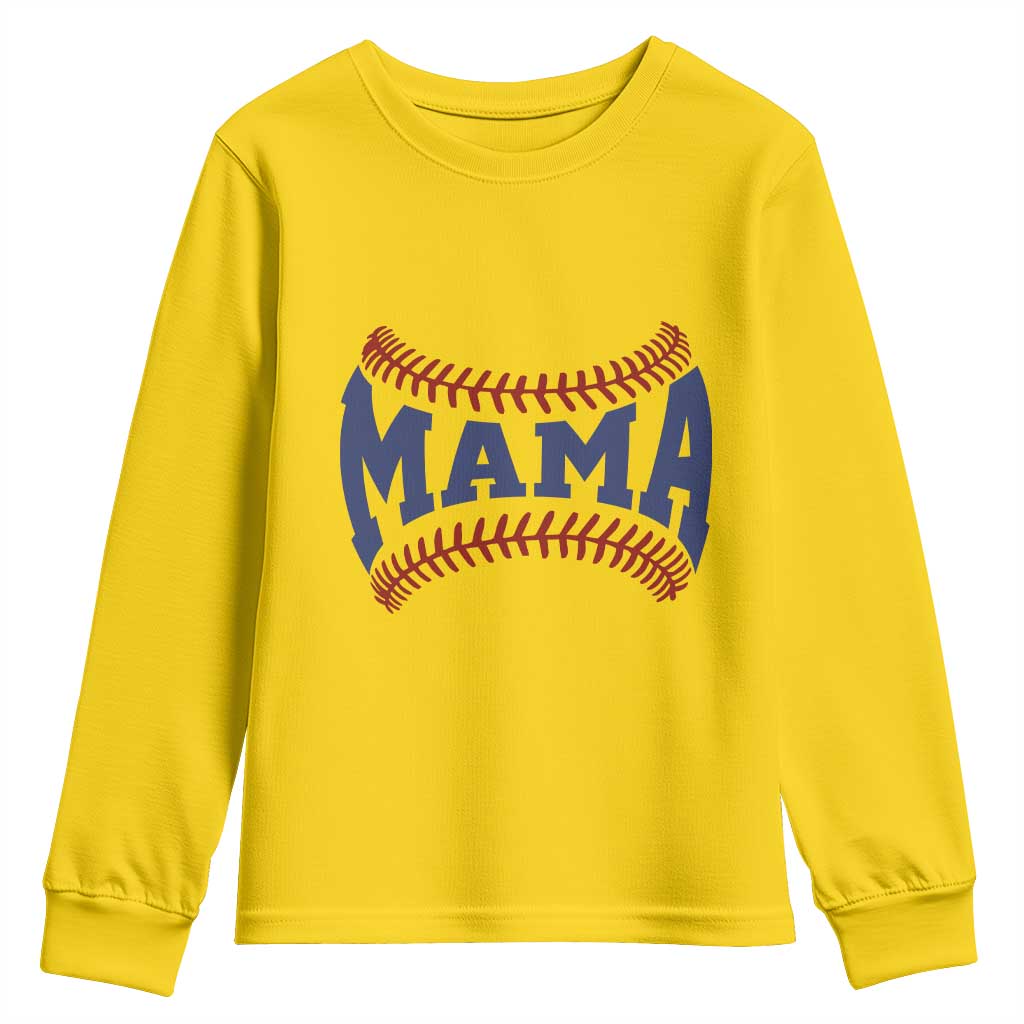 Game Day Baseball Mama Youth Sweatshirt Proud Mom Gift TS12 Daisy Print Your Wear
