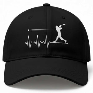 Baseball Heartbeat Line Baseball Cap Vintage Sports Lover Gift TS12 Print Your Wear