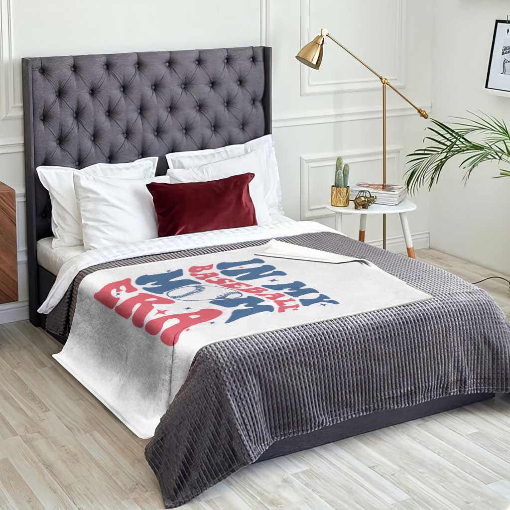 In My Baseball Mom Era Throw Blanket Game Day Sports Mom TS12 Print Your Wear