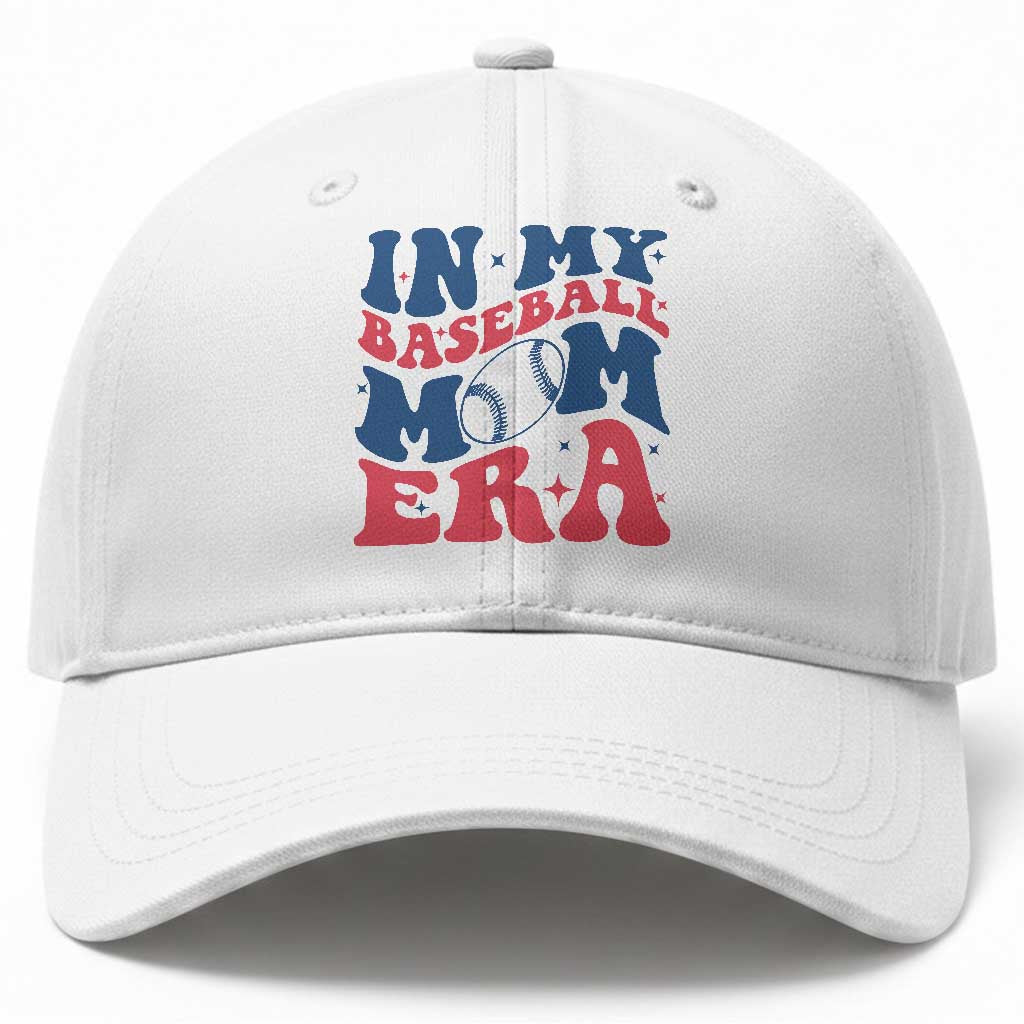 In My Baseball Mom Era Baseball Cap Game Day Sports Mom TS12 Print Your Wear