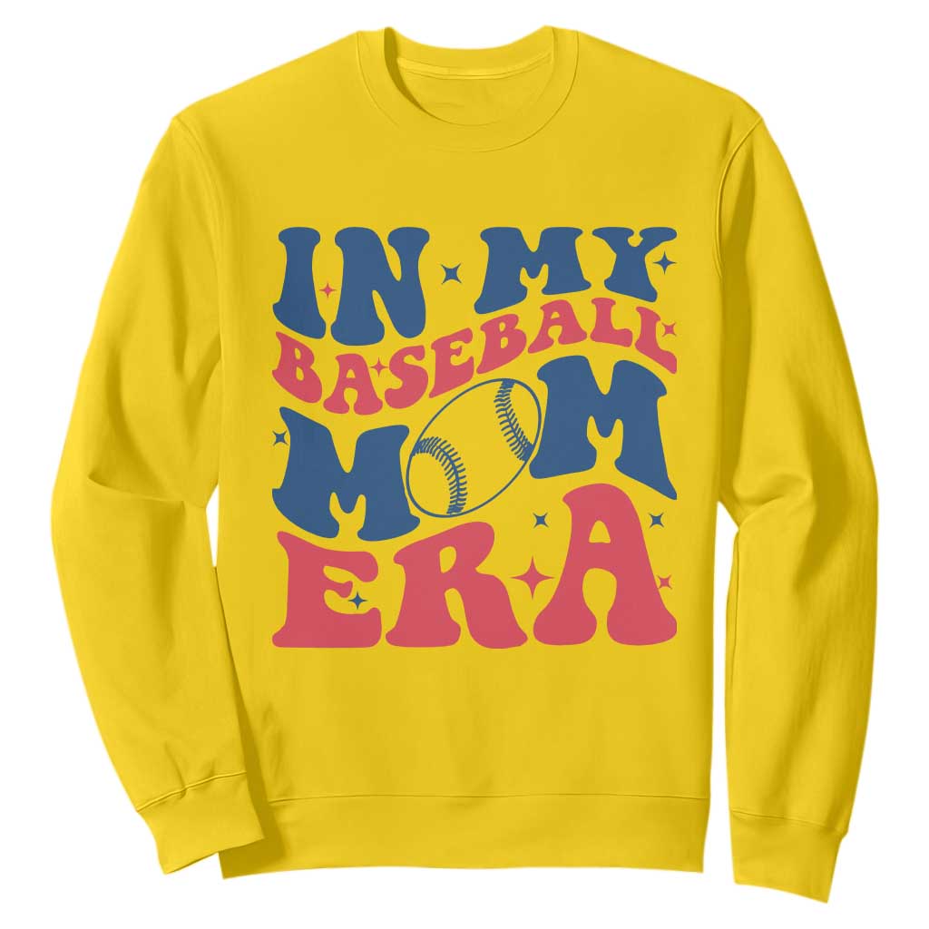 In My Baseball Mom Era Sweatshirt Game Day Sports Mom TS12 Daisy Print Your Wear