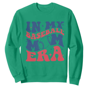 In My Baseball Mom Era Sweatshirt Game Day Sports Mom TS12 Irish Green Print Your Wear