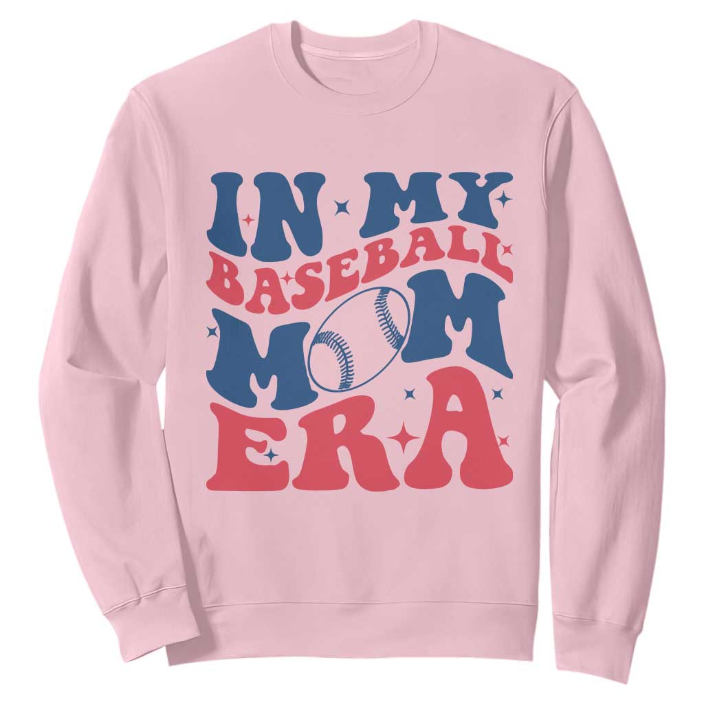 In My Baseball Mom Era Sweatshirt Game Day Sports Mom TS12 Light Pink Print Your Wear
