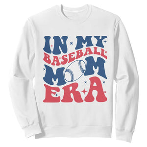 In My Baseball Mom Era Sweatshirt Game Day Sports Mom TS12 White Print Your Wear