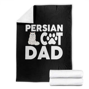 Proud Persian Cat Dad Throw Blanket Funny Fluffy Cat Lover Gift TS12 Black Print Your Wear