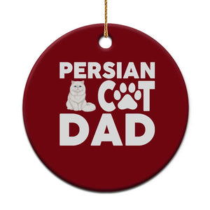Proud Persian Cat Dad Ceramic Ornament Funny Fluffy Cat Lover Gift TS12 1pc Red Print Your Wear