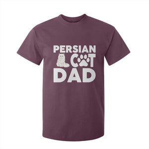 Proud Persian Cat Dad T Shirt For Kid Funny Fluffy Cat Lover Gift TS12 Maroon Print Your Wear