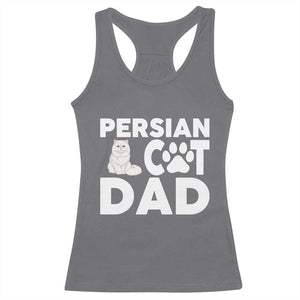 Proud Persian Cat Dad Racerback Tank Top Funny Fluffy Cat Lover Gift TS12 Charcoal Print Your Wear