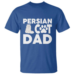 Proud Persian Cat Dad T Shirt Funny Fluffy Cat Lover Gift TS12 Royal Blue Print Your Wear