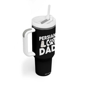 Proud Persian Cat Dad Tumbler With Handle Funny Fluffy Cat Lover Gift TS12 Print Your Wear