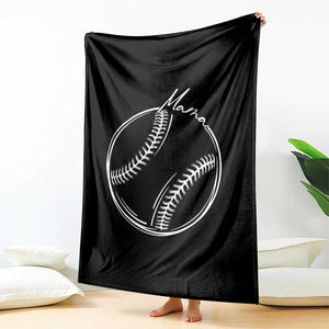 Baseball Mama Graphic Throw Blanket Game Day Gift For Baseball Moms TS12 Print Your Wear