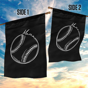 Baseball Mama Graphic Garden Flag Game Day Gift For Baseball Moms TS12 Print Your Wear