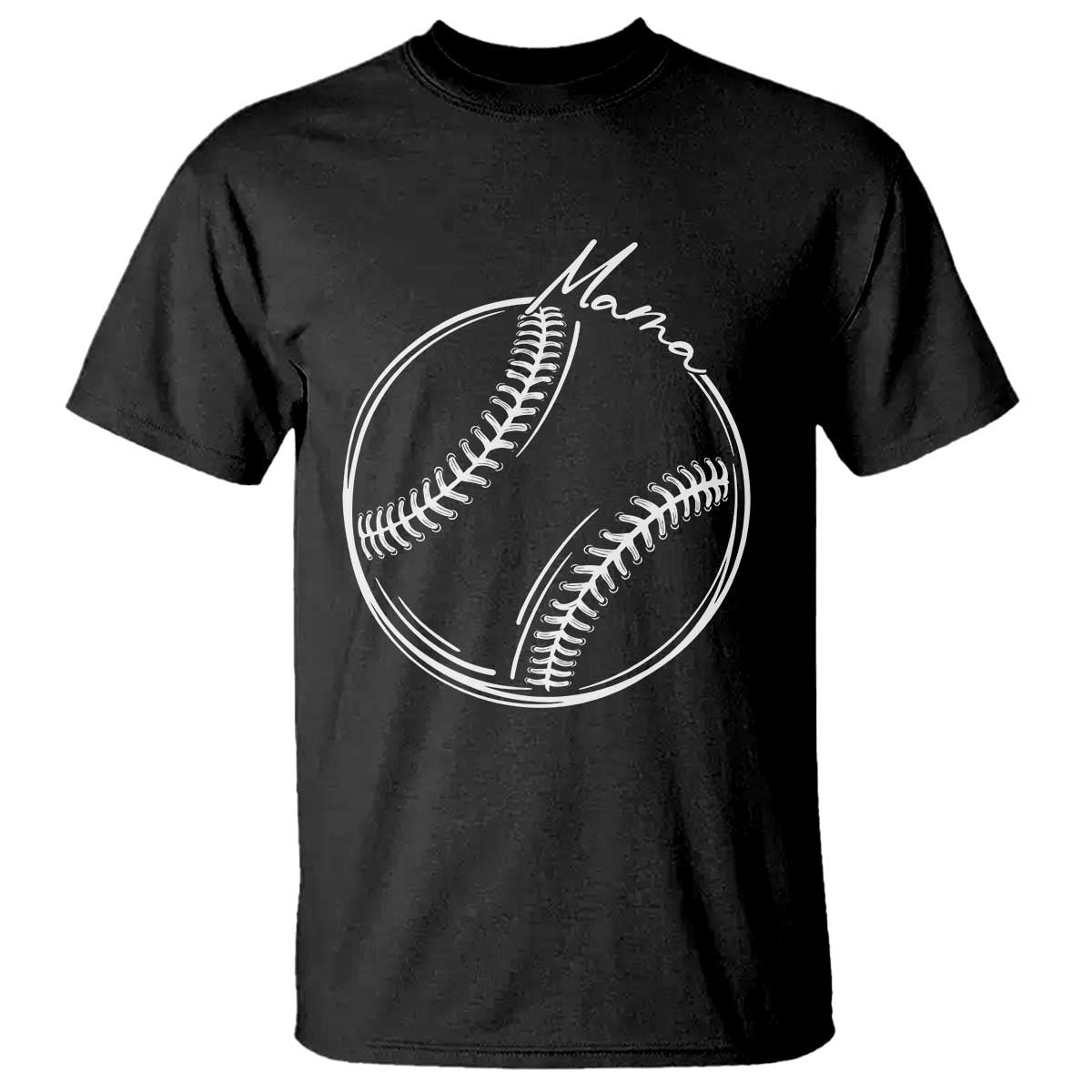 Baseball Mama Graphic T Shirt Game Day Gift For Baseball Moms TS12 Black Print Your Wear