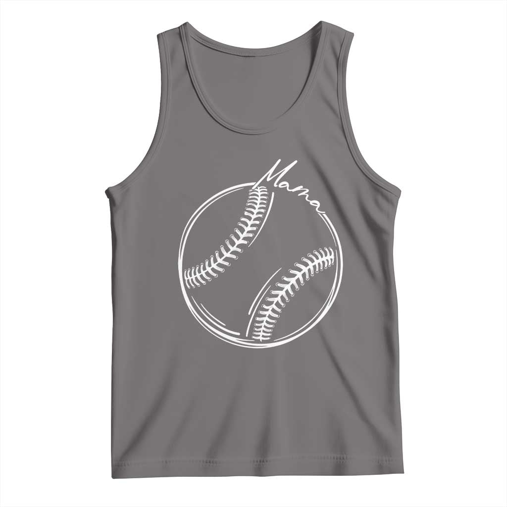 Baseball Mama Graphic Tank Top Game Day Gift For Baseball Moms TS12 Deep Heather Print Your Wear