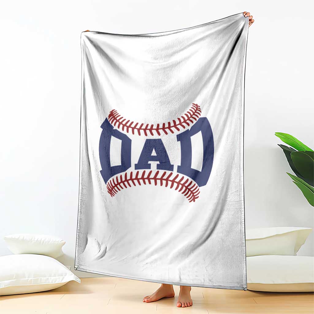 Proud Baseball Dad Throw Blanket Game Day Gift For Him TS12 Print Your Wear