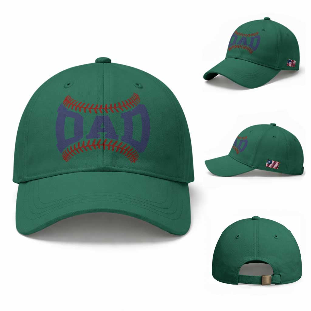 Proud Baseball Dad Baseball Cap Game Day Gift For Him TS12 Baseball Cap Universal Fit Irish Green Print Your Wear