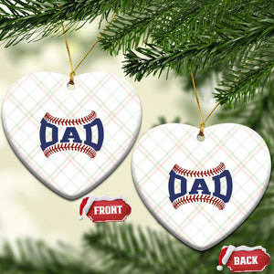Proud Baseball Dad Ceramic Ornament Game Day Gift For Him TS12 Print Your Wear