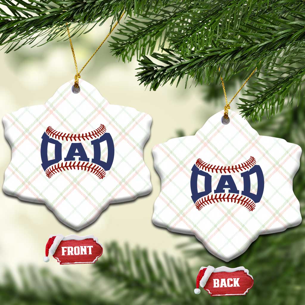 Proud Baseball Dad Ceramic Ornament Game Day Gift For Him TS12 Print Your Wear