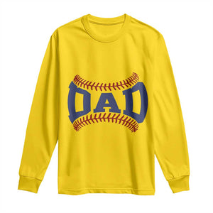 Proud Baseball Dad Long Sleeve Shirt Game Day Gift For Him TS12 Daisy Print Your Wear