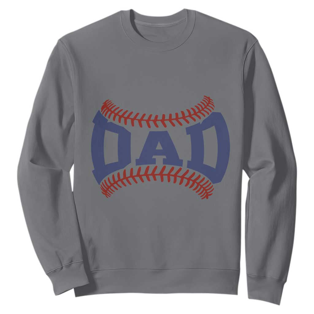 Proud Baseball Dad Sweatshirt Game Day Gift For Him TS12 Charcoal Print Your Wear