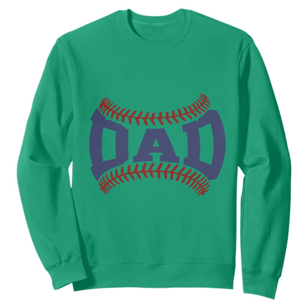 Proud Baseball Dad Sweatshirt Game Day Gift For Him TS12 Irish Green Print Your Wear