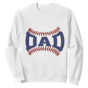 Proud Baseball Dad Sweatshirt Game Day Gift For Him TS12 White Print Your Wear