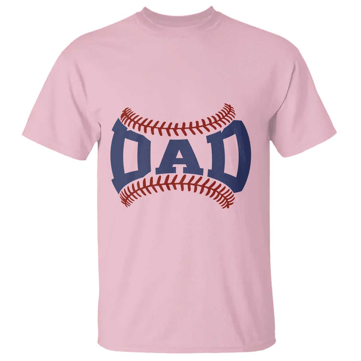 Proud Baseball Dad T Shirt Game Day Gift For Him TS12 Light Pink Print Your Wear