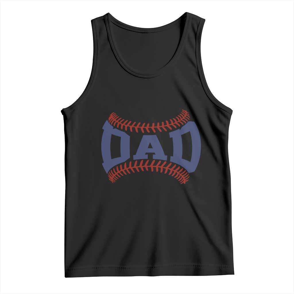 Proud Baseball Dad Tank Top Game Day Gift For Him TS12 Black Print Your Wear