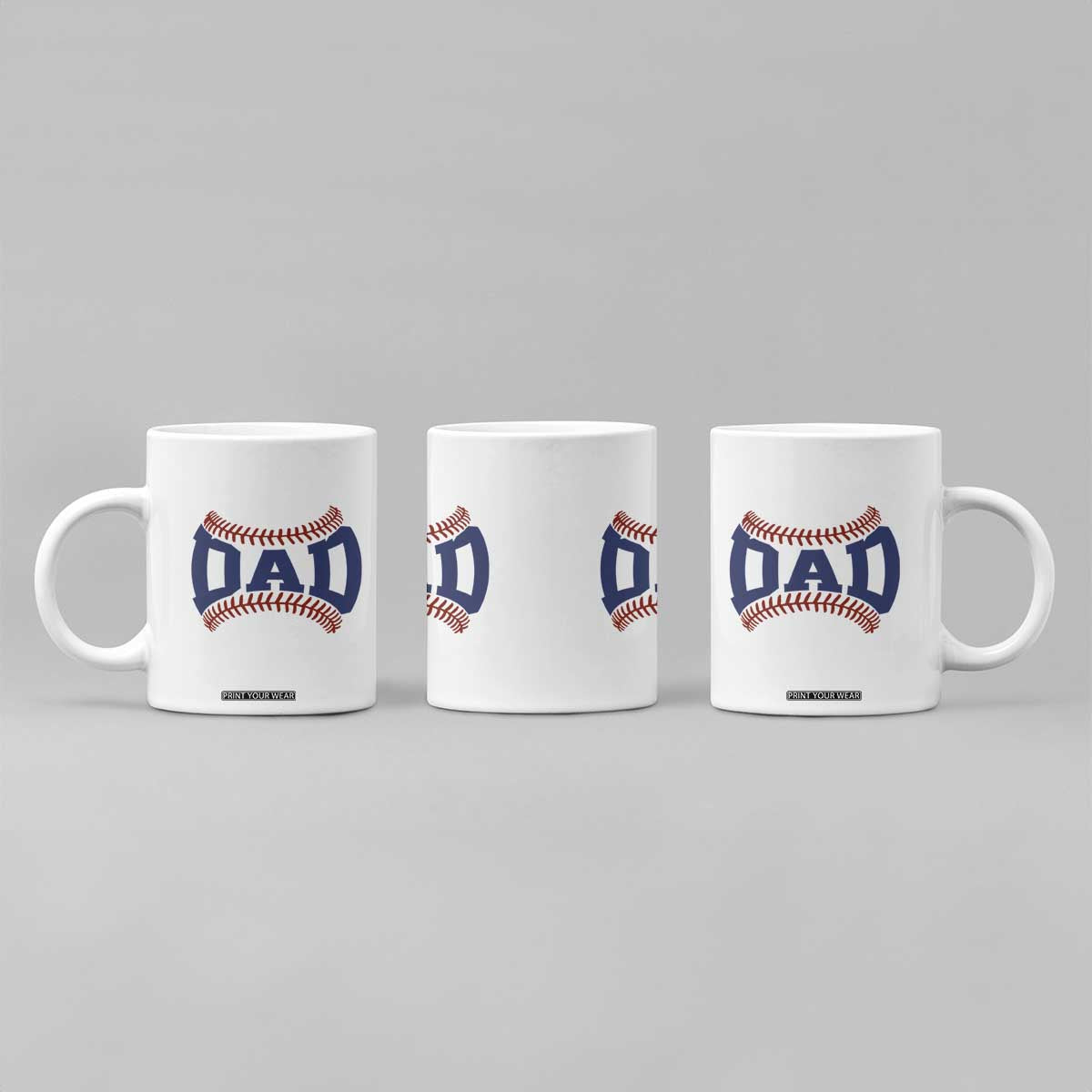Proud Baseball Dad Coffee Mug Game Day Gift For Him TS12 Print Your Wear