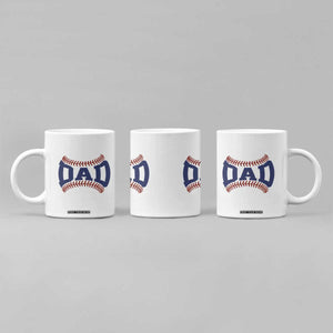 Proud Baseball Dad Coffee Mug Game Day Gift For Him TS12 Print Your Wear