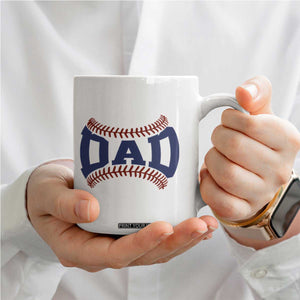 Proud Baseball Dad Coffee Mug Game Day Gift For Him TS12 Print Your Wear