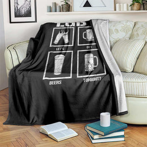 LGBT Let's Get Beers Tonight Throw Blanket Funny Beer Drinking TS12 Print Your Wear