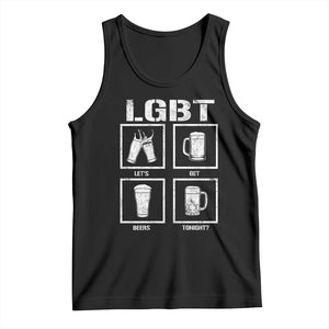 LGBT Let's Get Beers Tonight Tank Top Funny Beer Drinking TS12 Black Print Your Wear