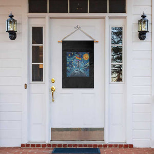 LGBTQ Rainbow Moon Astronaut Garden Flag Starry Night Graphic TS12 Print Your Wear
