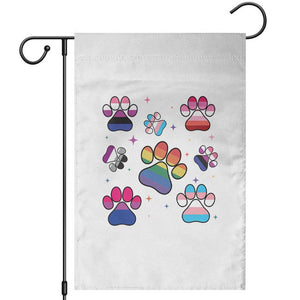 Funny Rainbow Paw Print Pride Garden Flag LGBTQ Pet Lover TS12 White Print Your Wear