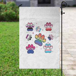 Funny Rainbow Paw Print Pride Garden Flag LGBTQ Pet Lover TS12 Print Your Wear