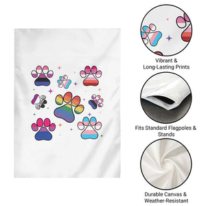 Funny Rainbow Paw Print Pride Garden Flag LGBTQ Pet Lover TS12 Print Your Wear