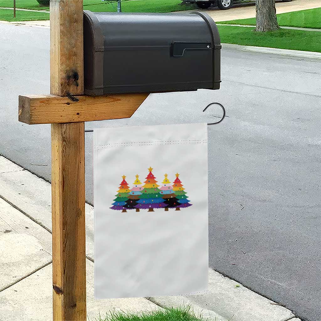 Christmas Rainbow Tree LGBTQ Support Garden Flag Holiday Pride Gift TS12 Print Your Wear