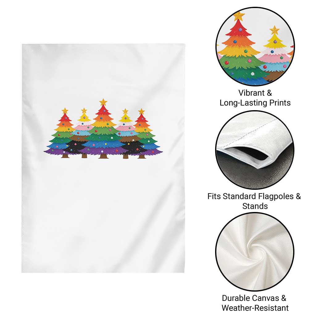 Christmas Rainbow Tree LGBTQ Support Garden Flag Holiday Pride Gift TS12 Print Your Wear