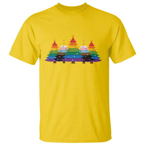 Christmas Rainbow Tree LGBTQ Support T Shirt Holiday Pride Gift TS12 Daisy Print Your Wear