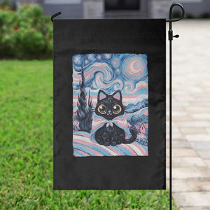 Funny Transgender Cat Starry Night Garden Flag LGBTQ Pride Support Gift TS12 Print Your Wear